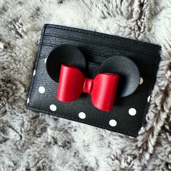 Minnie Mouse Polka Dot Kate Spade Card Holder - Picture 2 of 3